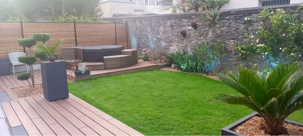 Aménagement extérieur réalisé par Les jardins de Marceau