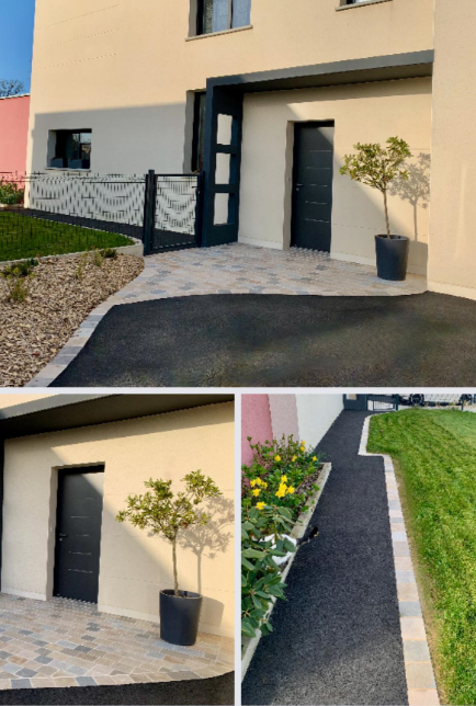 Cours et allées paysagiste Laval — Les jardins de Marceau